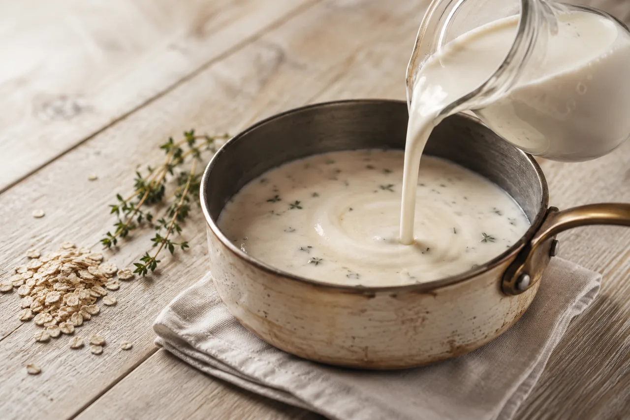 Växtgrädde (havregrädde) - vegansk grädde till matlagning och vispning